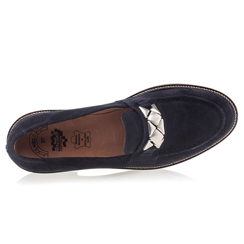 Blaue Damen-Loafer/Bootsschuhe