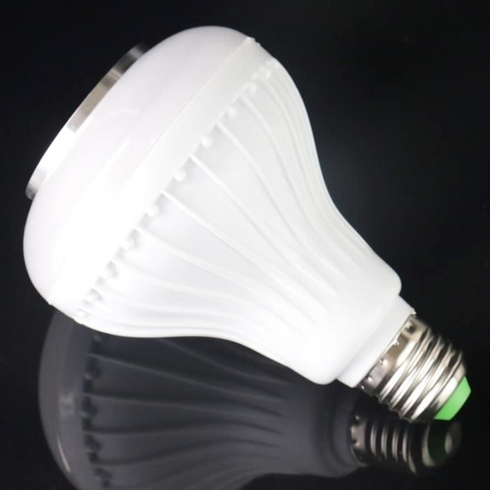 Intelligente Glühbirne mit Bluetooth-Lautsprecher, E27-Fassung, RGB-LED-Lampe mit Fernbedienung, blau