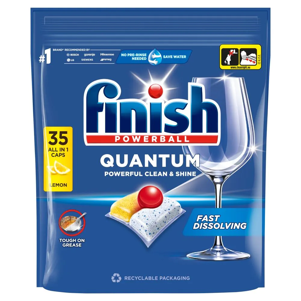 Finish Kapsułki do Zmywarki Quantum Lemon
