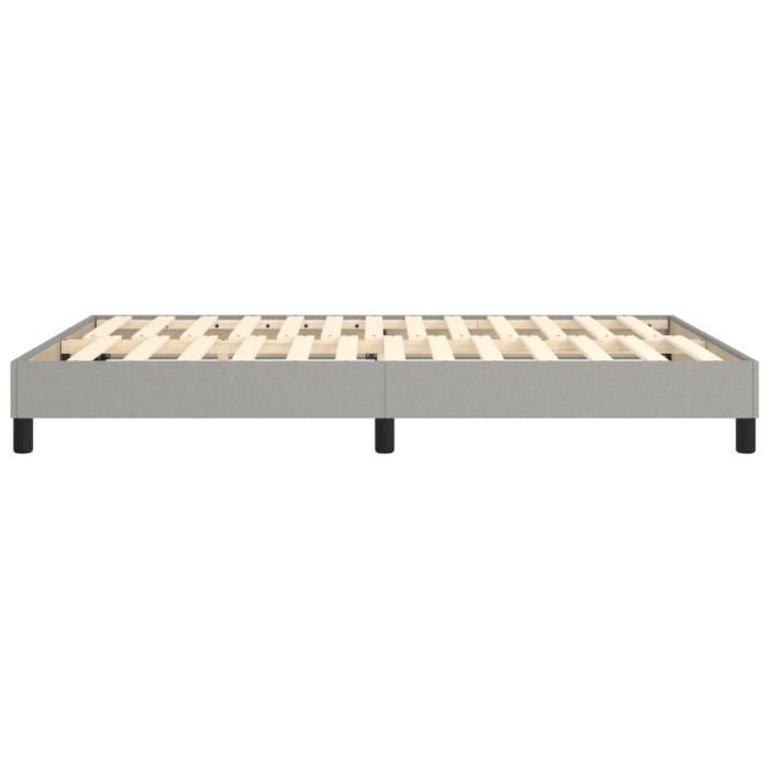 ESTANK Federkernmatratze – Hellgrau – 140 x 190 cm – Stoff