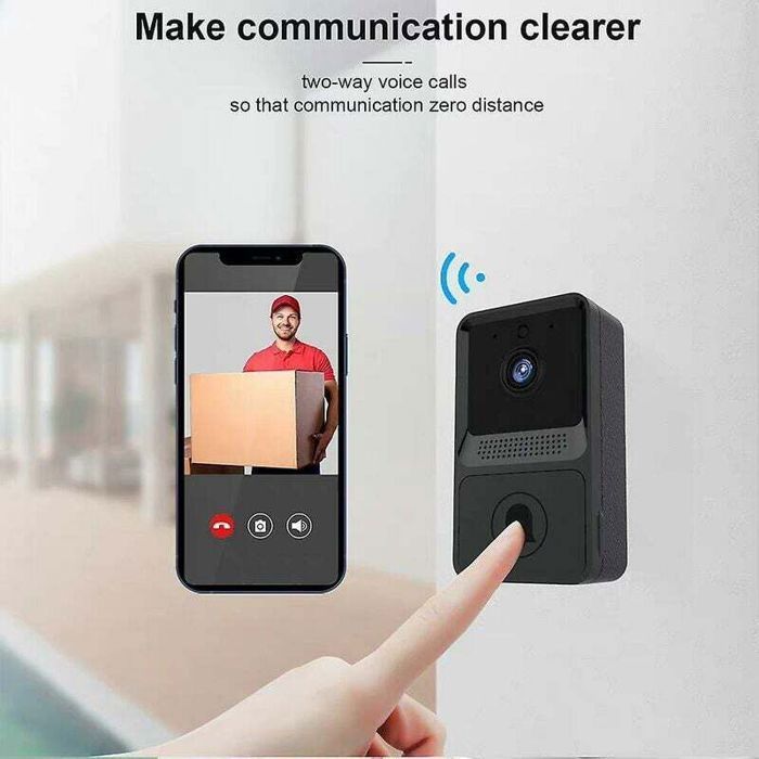 Smart Wireless WiFi Doorbell Remote Camera Video Intercom Video Doorbell Wireless Doorbell HD Vision Home Doorbell