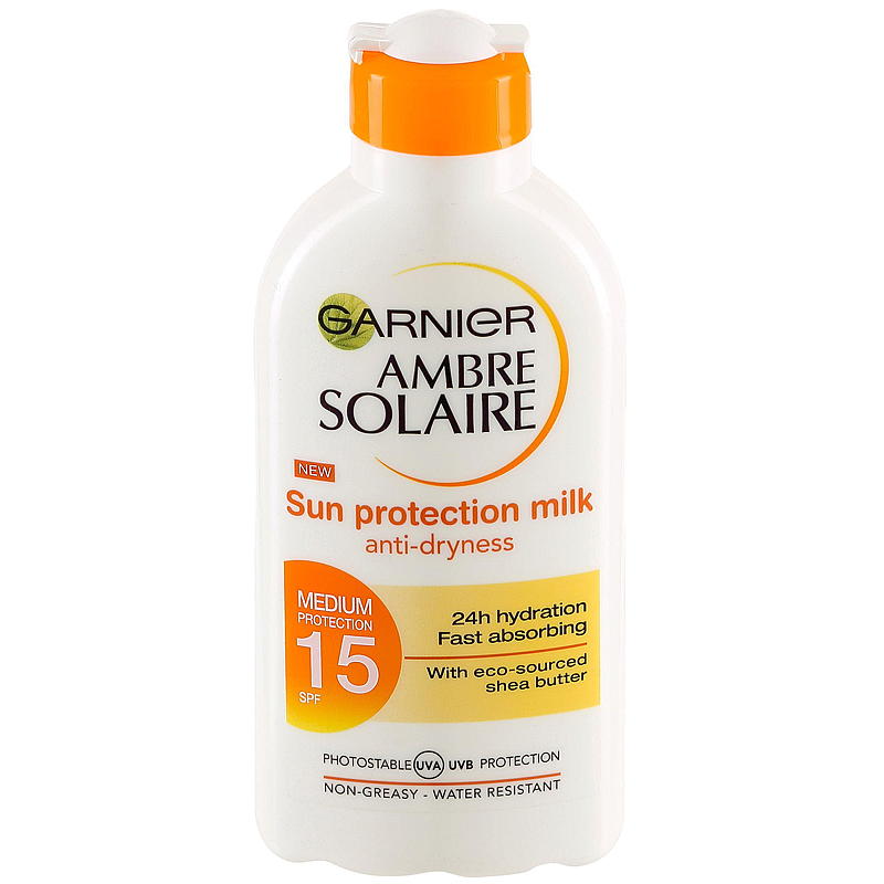 Garnier Ambre Solaire Lait Protecteur Solaire, SPF15 200 ml