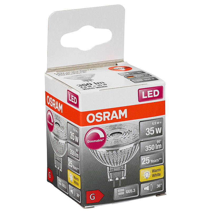 Osram Spotlight LED 350 lm Gu5.3 dimbar Osram