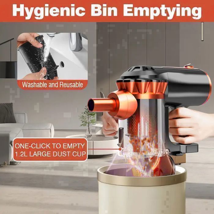 Aspirateur Balai 4 en 1- BISPRICO - HHD - 600W - 26KPa - Filtre HEPA - 5m de câble