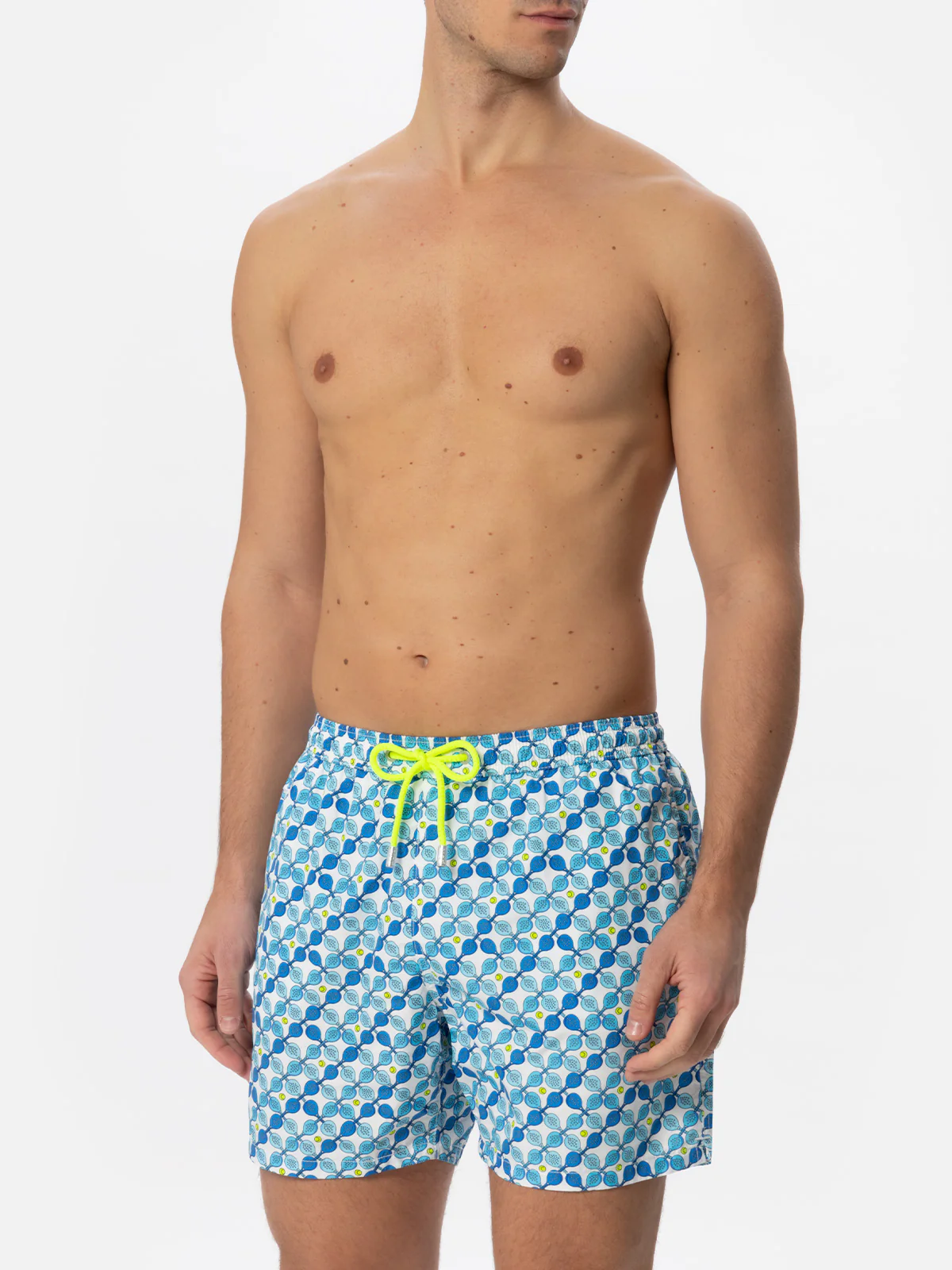 Maillot de bain léger pour homme avec imprimé raquette de padel