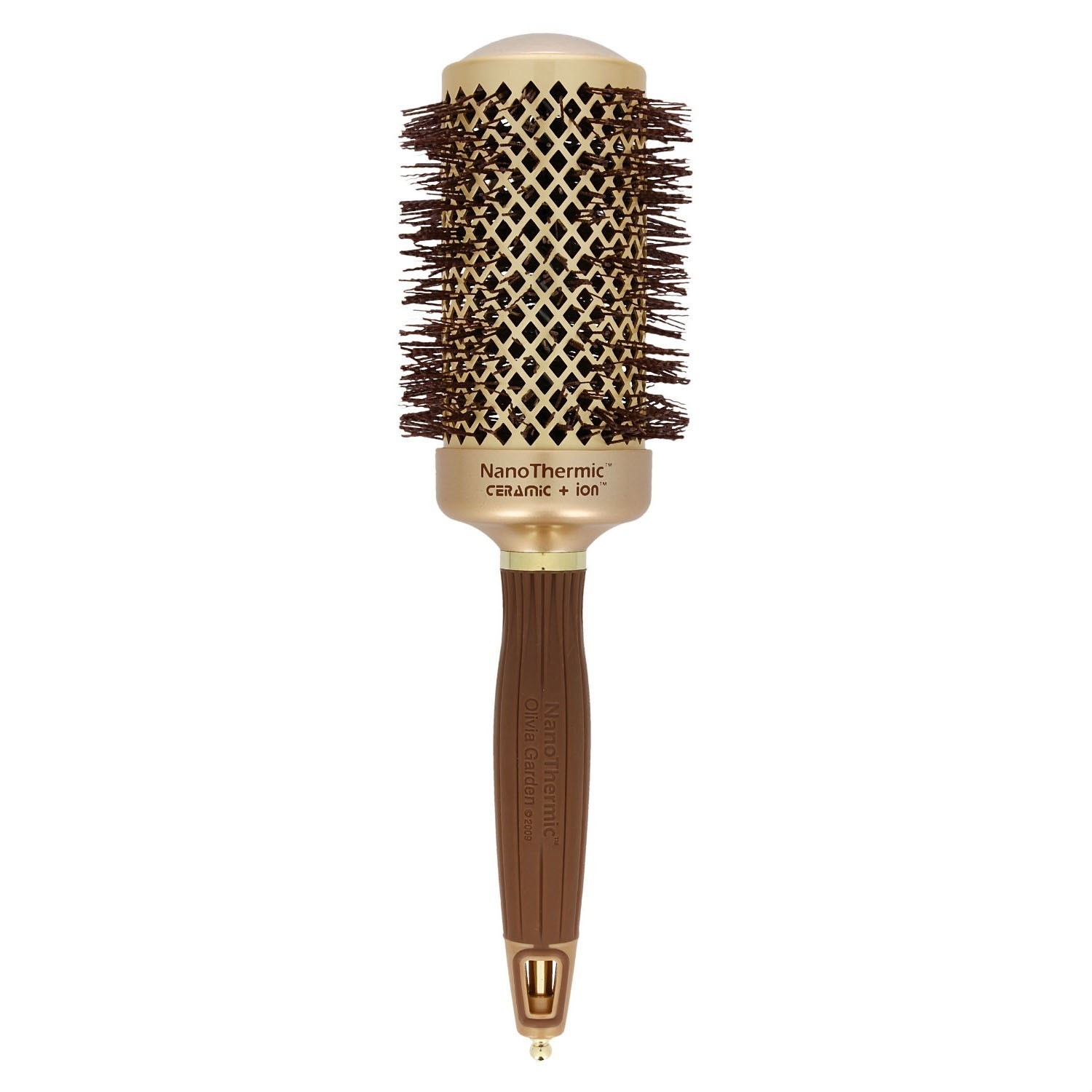 Olivia Garden Okrugla četka EXPERT BLOW-DRY SHINE Valovite čekinje 55 - 1 komad