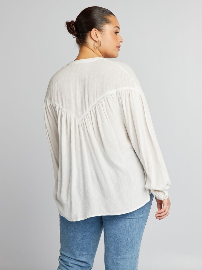 Blusa Plumetis - BLANCA