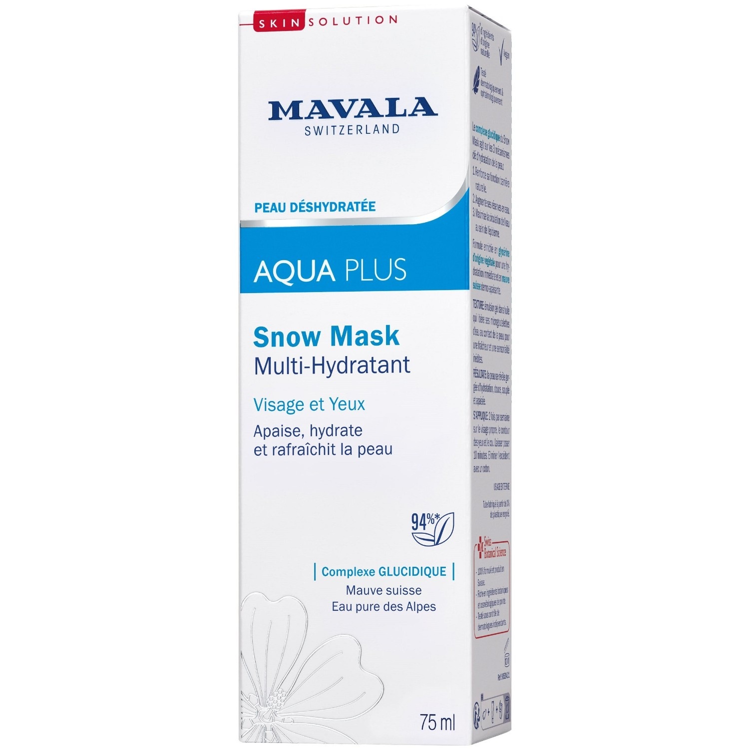 Mavala AQUA PLUS SNOW MASK Multi-Hydratant