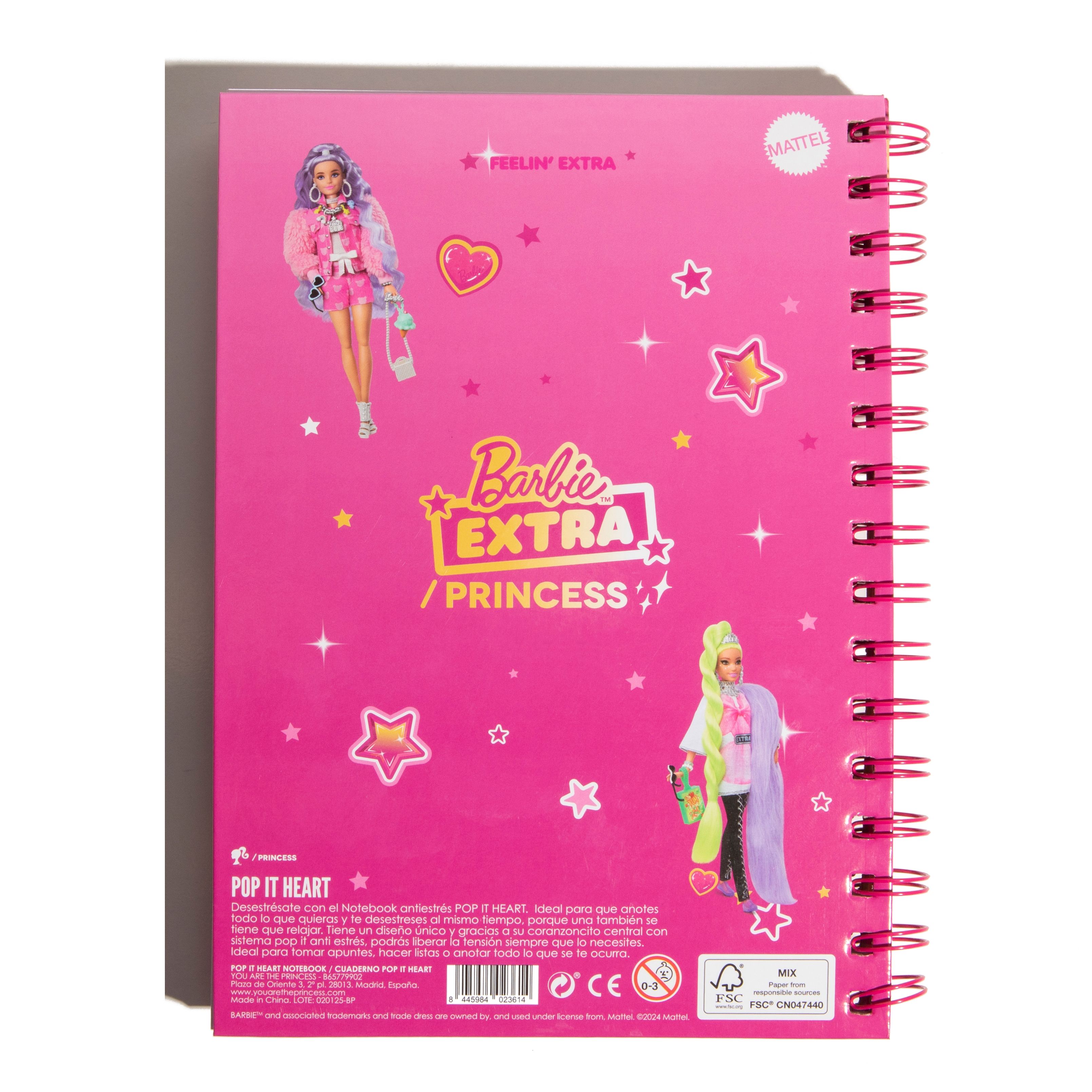 Barbie™ / Princeza Pop My Heart Bilježnica