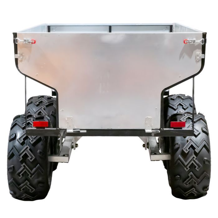 Remolque basculante Torros AHR1050B de 4 ruedas, 1000 kg, doble eje, galvanizado, 1770x1070x580 mm