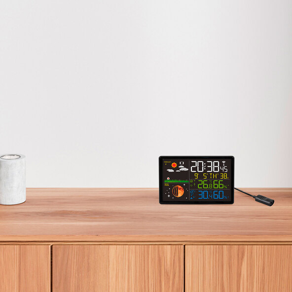 Stație meteo wireless cu afișaj color VA