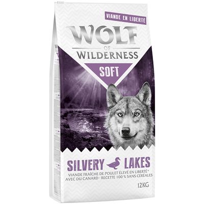 Ξηρά τροφή για σκύλους Wolf of Wilderness 12kg + 200g αποξηραμένα αυτιά κουνελιού δωρεάν!*