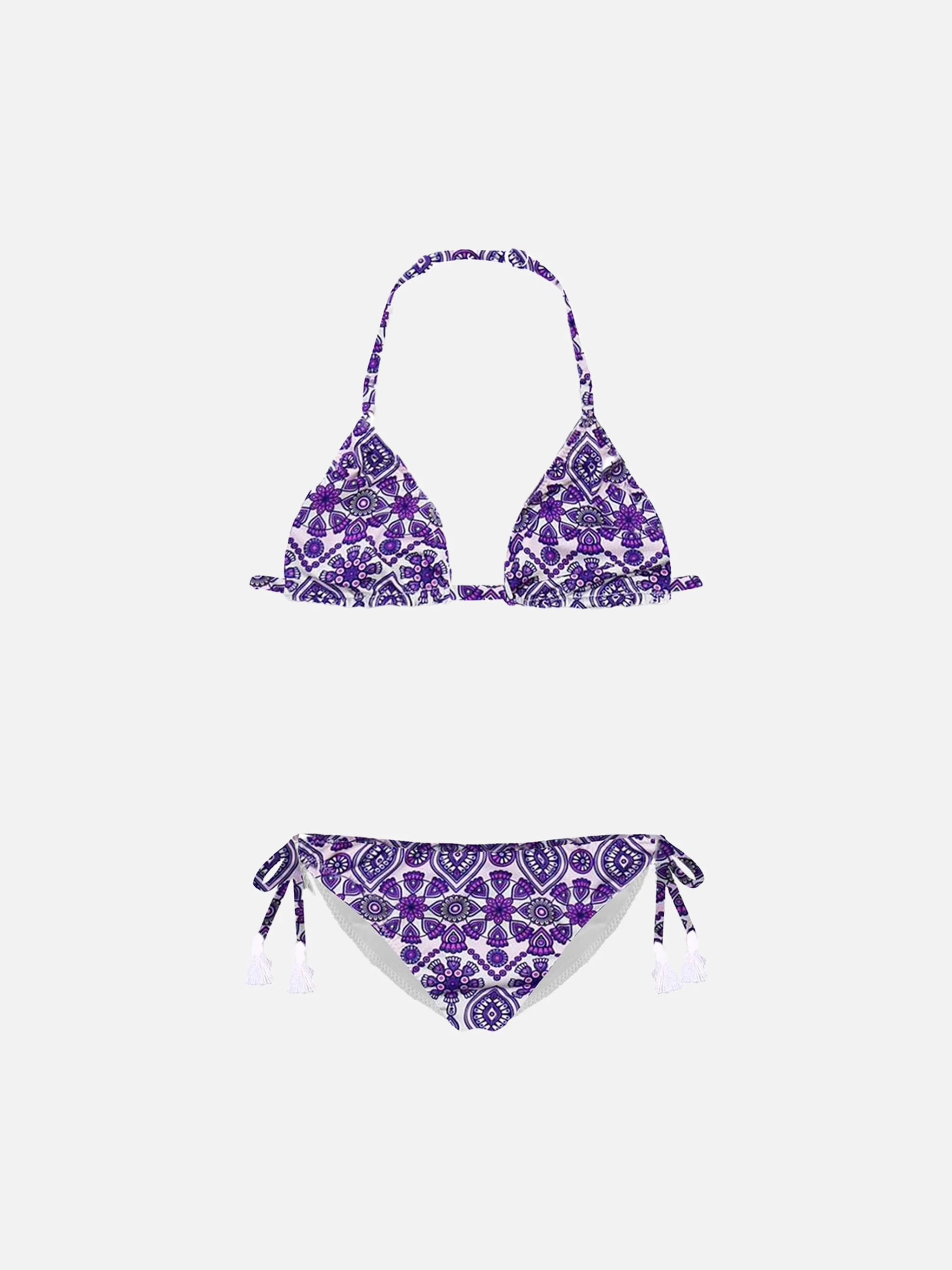 Roze babybikini met zigeunerprint