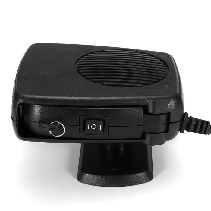 Calefactor para coche 2 en 1 de 200 W: ventilador, desempañador y descongelador de parabrisas, 12 V CC.