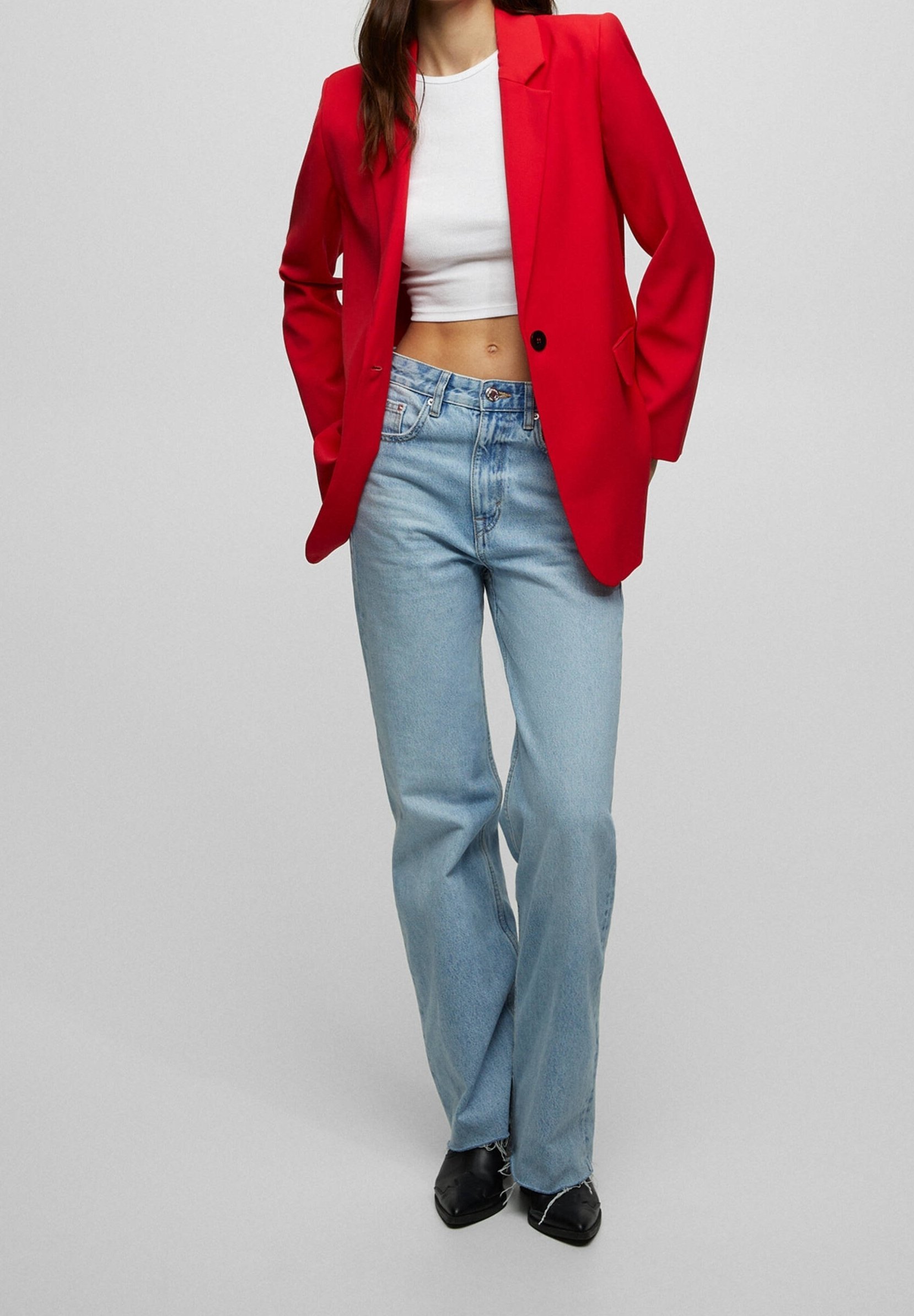 Blazer PULL&BEAR - rouge