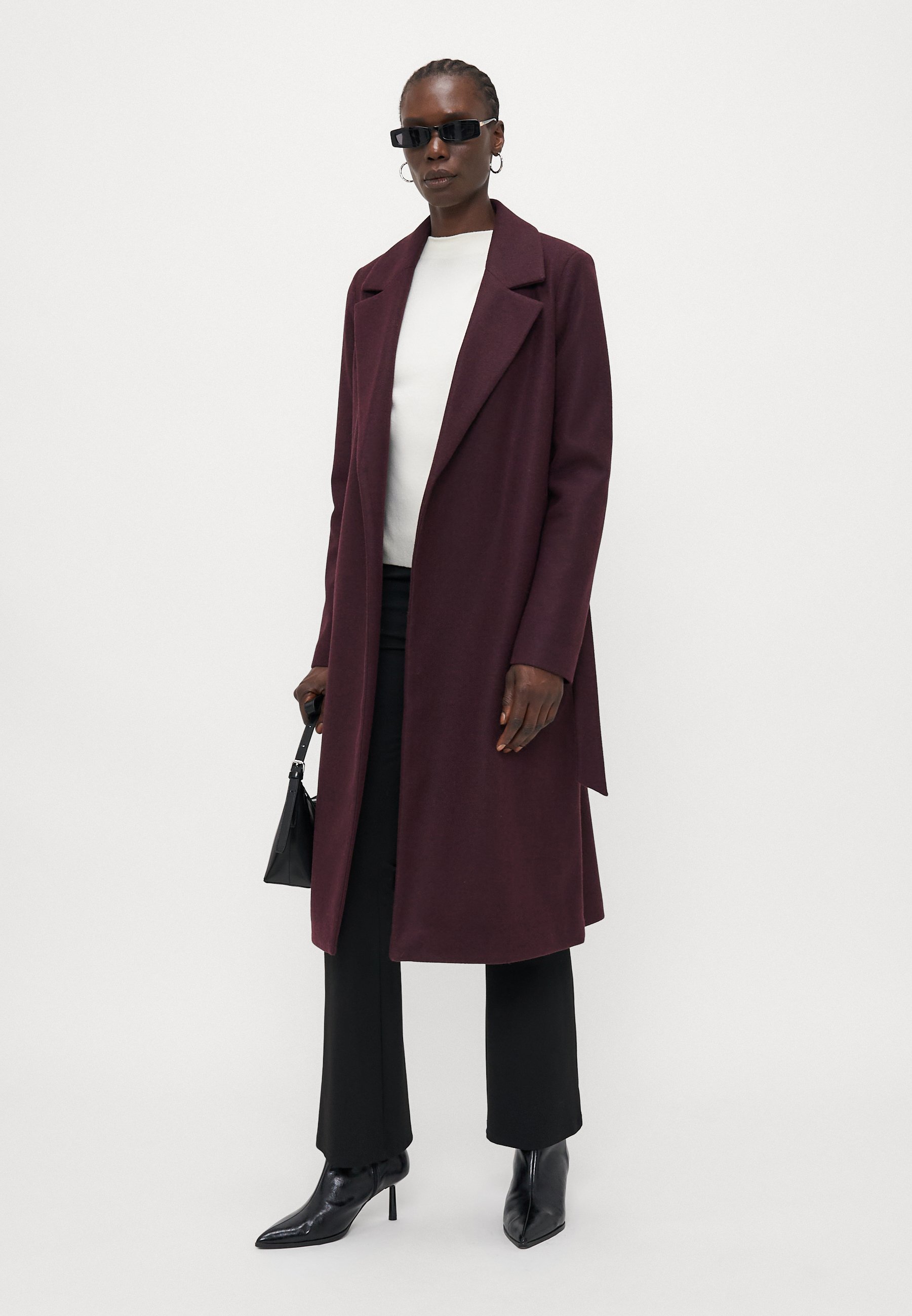 CAPPOTTO AVVOLGENTE ONLY Tall ONLALVILDA LIFE - Cappotto classico - malva vino mélange