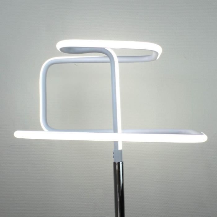Lampe design à poser originale LED angulaire - Eclairage dynamique blanc froid - Classe énergétique A++ - SQUARE