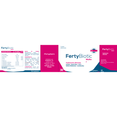 Doplněk stravy FertyBiotic pro ženy Inositol Metabolismus cukru a citlivost 30 jednotek 30 jednotek