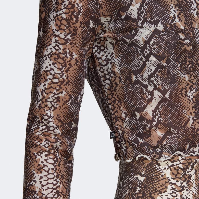Lange mouwen van mesh met slangenprint, zomerse rave