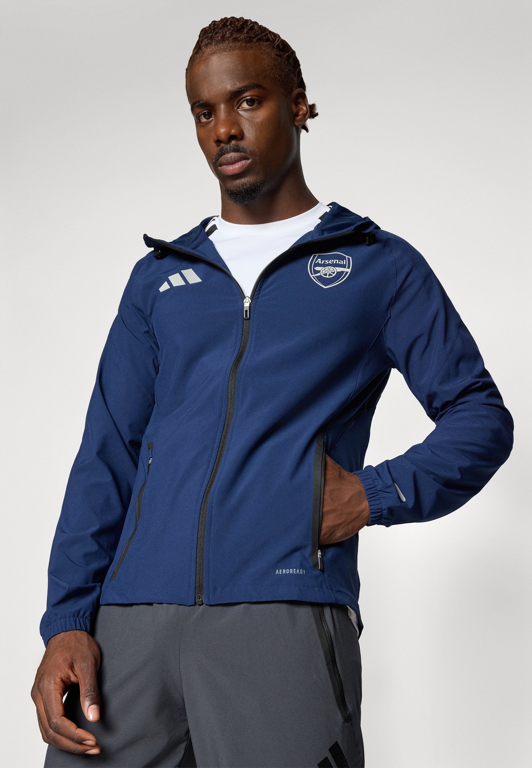 adidas Performance ARSENAL FC TIRO25 COMPETITION VIS TECH TRAVEL JACKET - Tenue de club - indigo nuit