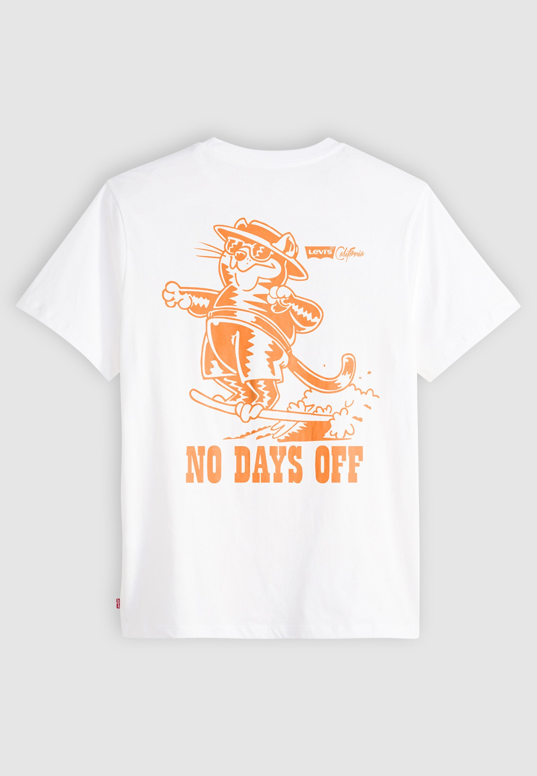 Levi's® Relaxed Fit T-shirt - T-shirt met print - wit