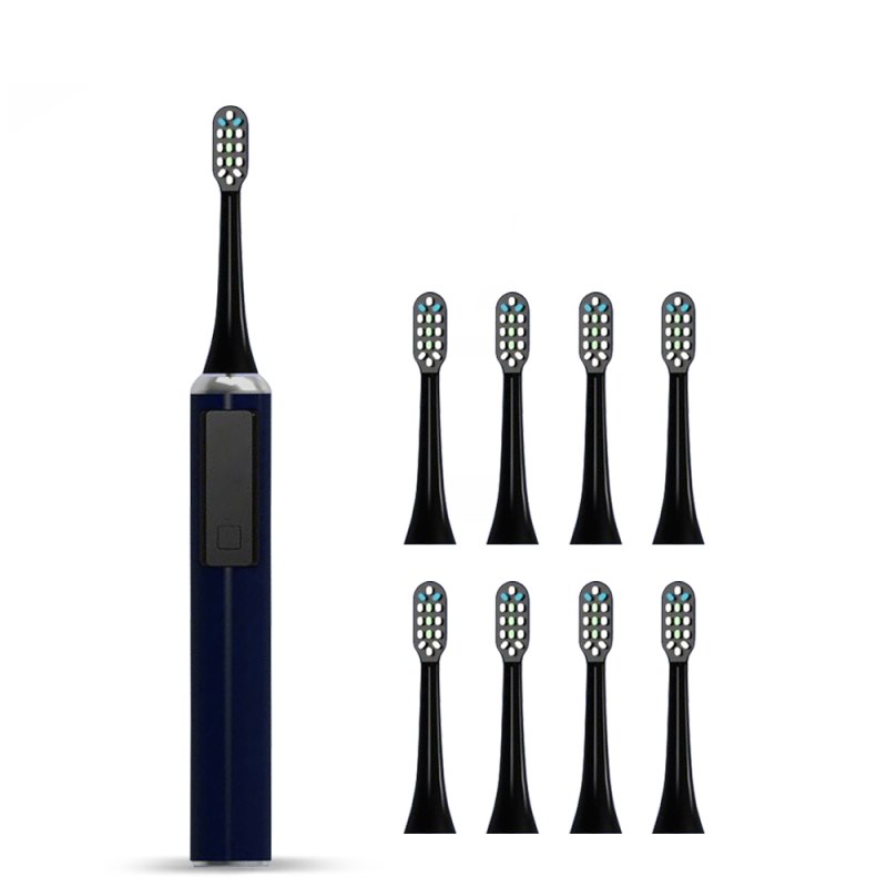Brosse à dents électrique à ondes acoustiques avec écran tactile intelligent, 5 modes de blanchiment, pour adultes, base sans fil et tactile.