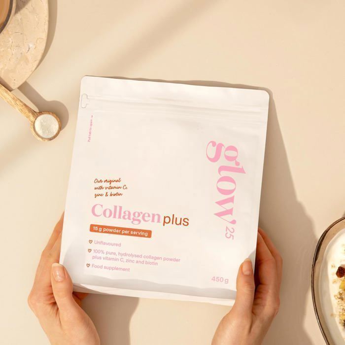 Collagen Plus Glow25® [450 g] | con vitamina C, zinc y biotina | Hidrolizado de colágeno premium | Péptidos tipo 1 y 3