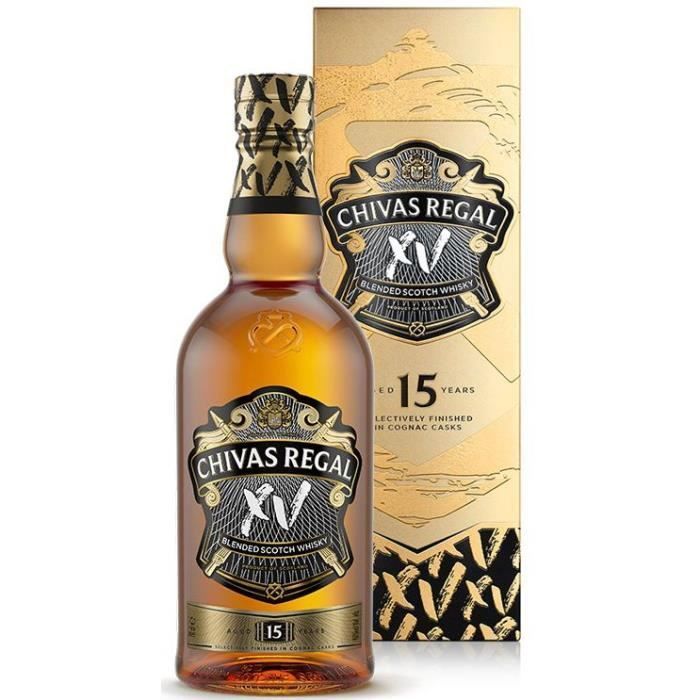 Trío Chiva Regal - 12, 15 y 18 años - Whisky escocés - 40% vol. - 3 x 70 cl