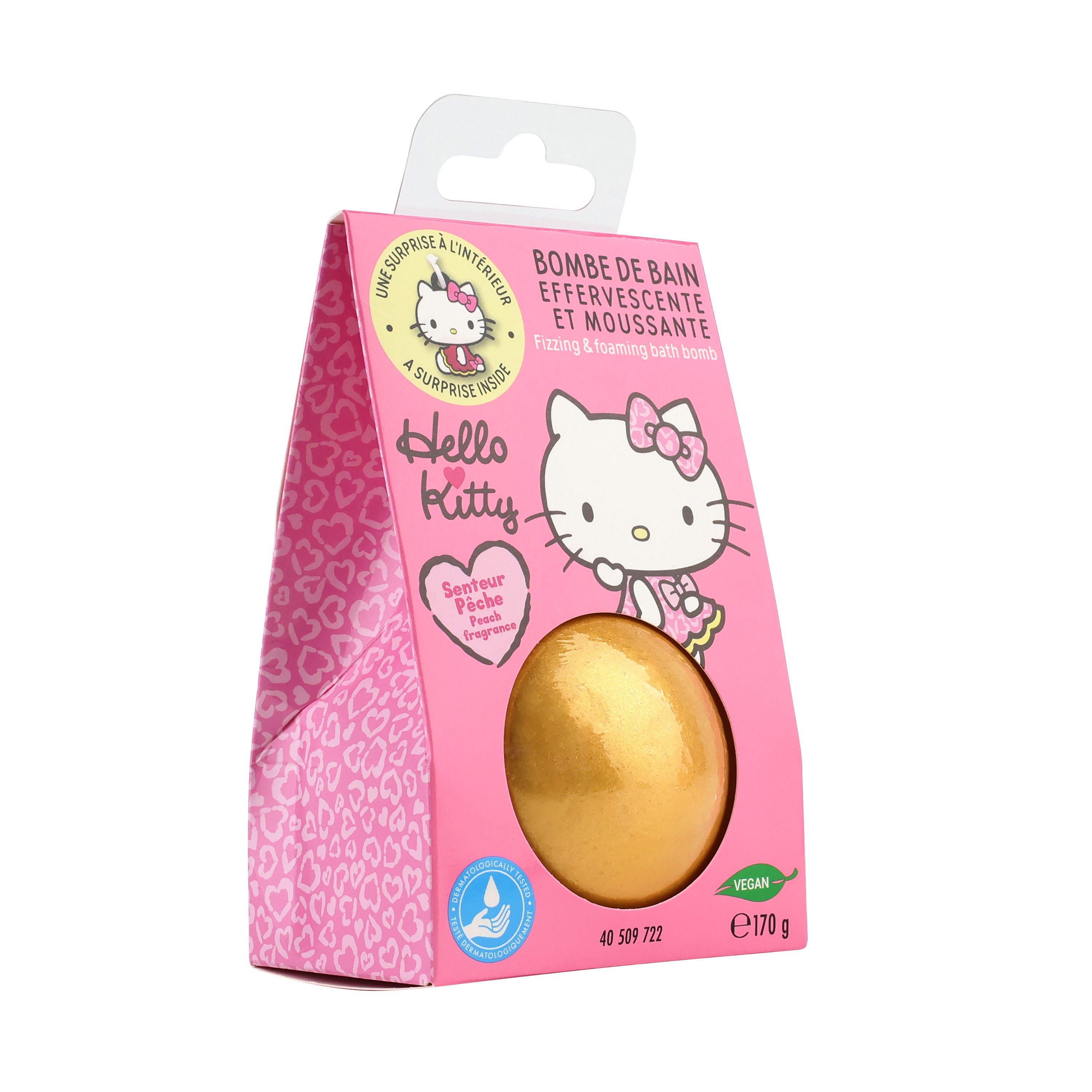Šumivá a penivá bomba do kúpeľa Hello Kitty Soľ do kúpeľa