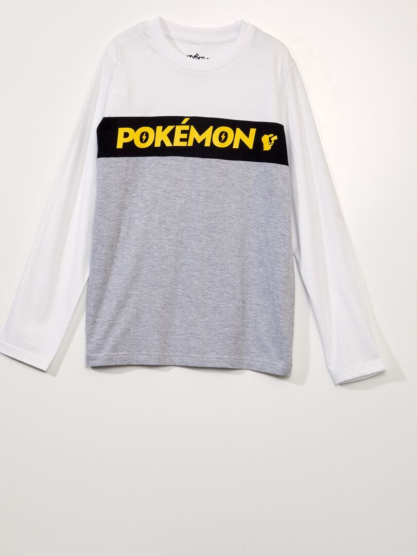 Lange pyjama - 'Pokémon'-print - 2-delig - grijs