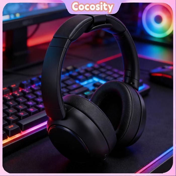 Auriculares inalámbricos Cocosity para TV con base de carga: transmisor integrado, Bluetooth 5.4, sonido estéreo HiFi, conectar y usar.