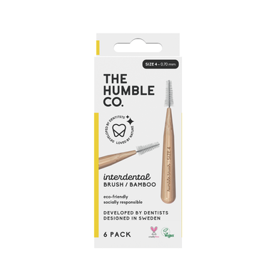 Cepillos de bambú Humble Co. Tamaño 4 6 unidades 6 unidades