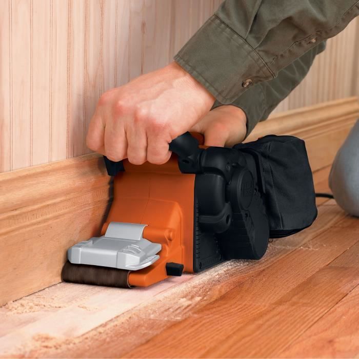 Ponceuse à bande filaire - BLACK+DECKER - KA88-QS - 720W - 75 x 193 mm