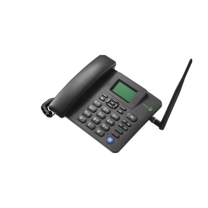 Telefoon met snoer - DORO - 4100H - Handsfree - Zwart - 8 polyfone beltonen