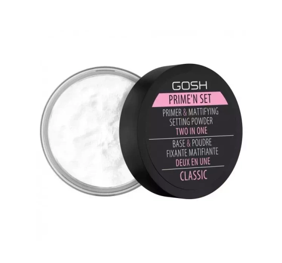Gosh Prime'n Set 2in1 baza i puder utrwalający 001 Classic 7 g