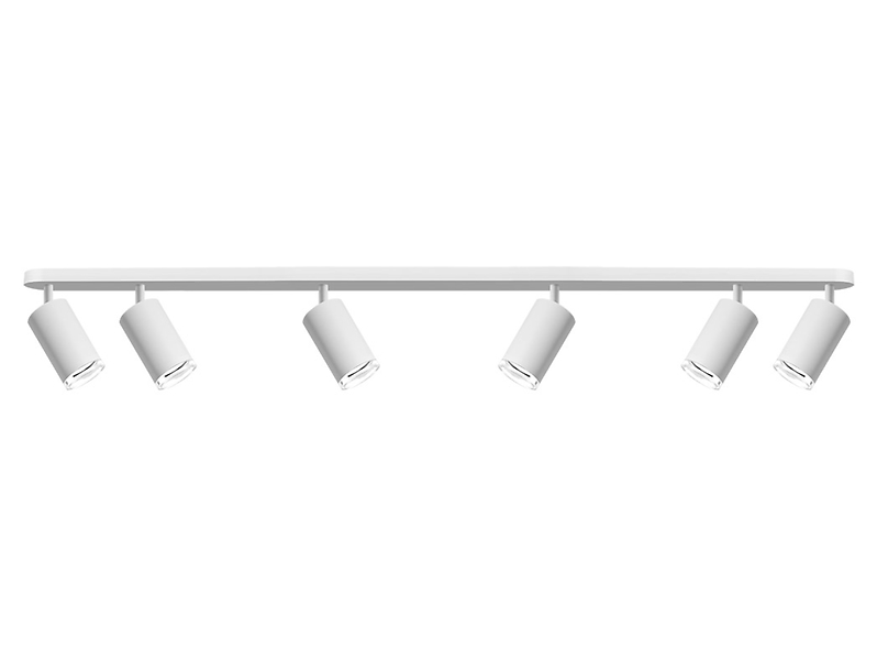 Lampa sufitowo-ścienna 6-punktowy spot aluminiowy czarny
