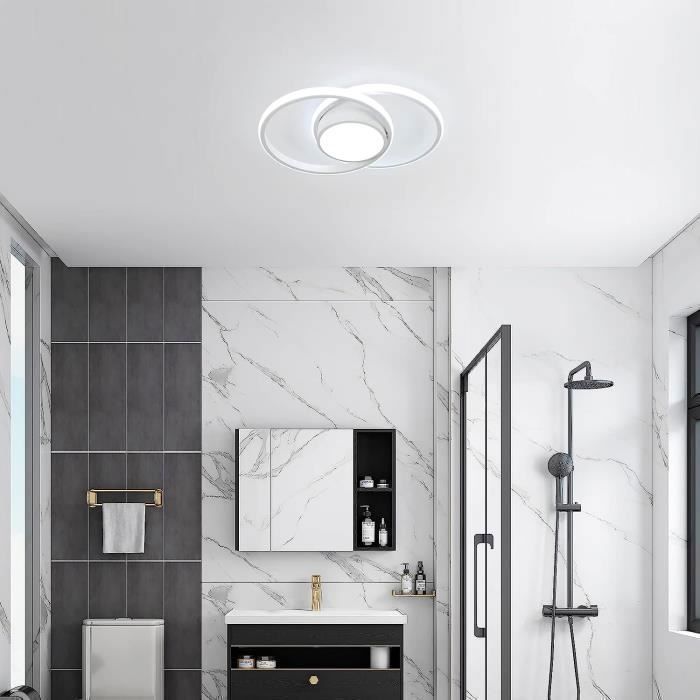 Dorlink 42W ronde LED-plafondlamp, plafondlamp voor slaapkamer, hal, badkamer, keuken, woonkamer, wit 6500K