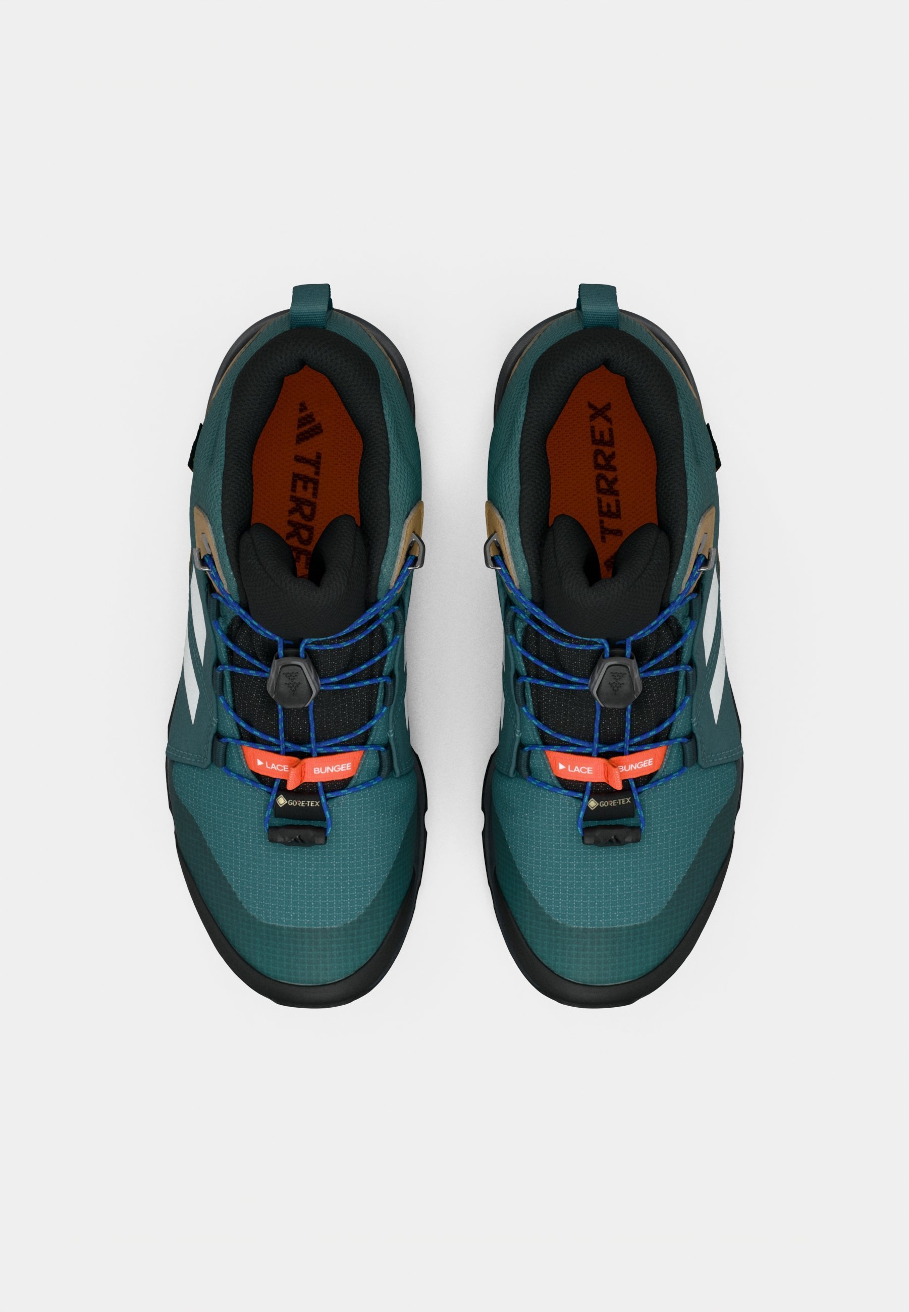 Adidas Terrex GTX UNISEXE - Chaussures de randonnée - d'occasion, bleu sarcelle/argent métallisé/bleu semi-transparent