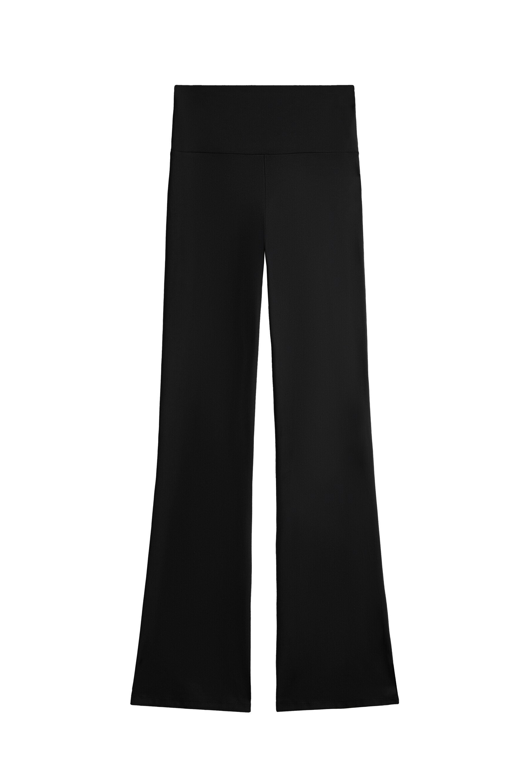 OYSHO SUPER HIGH-RISE COMFORTLUX FLARE - Broek - zwart