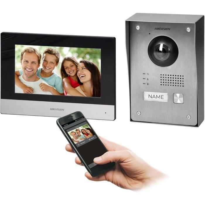 Visiophone filaire connecté 2 fils écran tactile 7