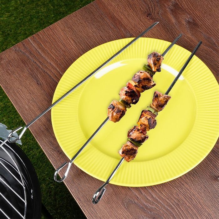 Juego de utensilios para barbacoa VILDE de 33 piezas - Acero inoxidable, estuche de transporte, prácticos accesorios para barbacoa