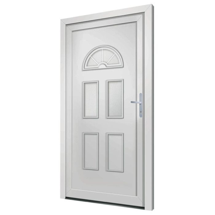 vidaXL White Front Door 98x198 cm PVC 3187916