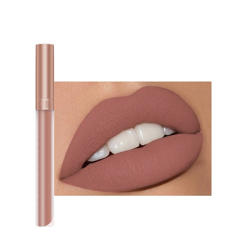 Labial líquido, brillo labial mate, cosmético ligero, tinte labial de larga duración, resistente al agua, 12 colores, maquillaje para labios