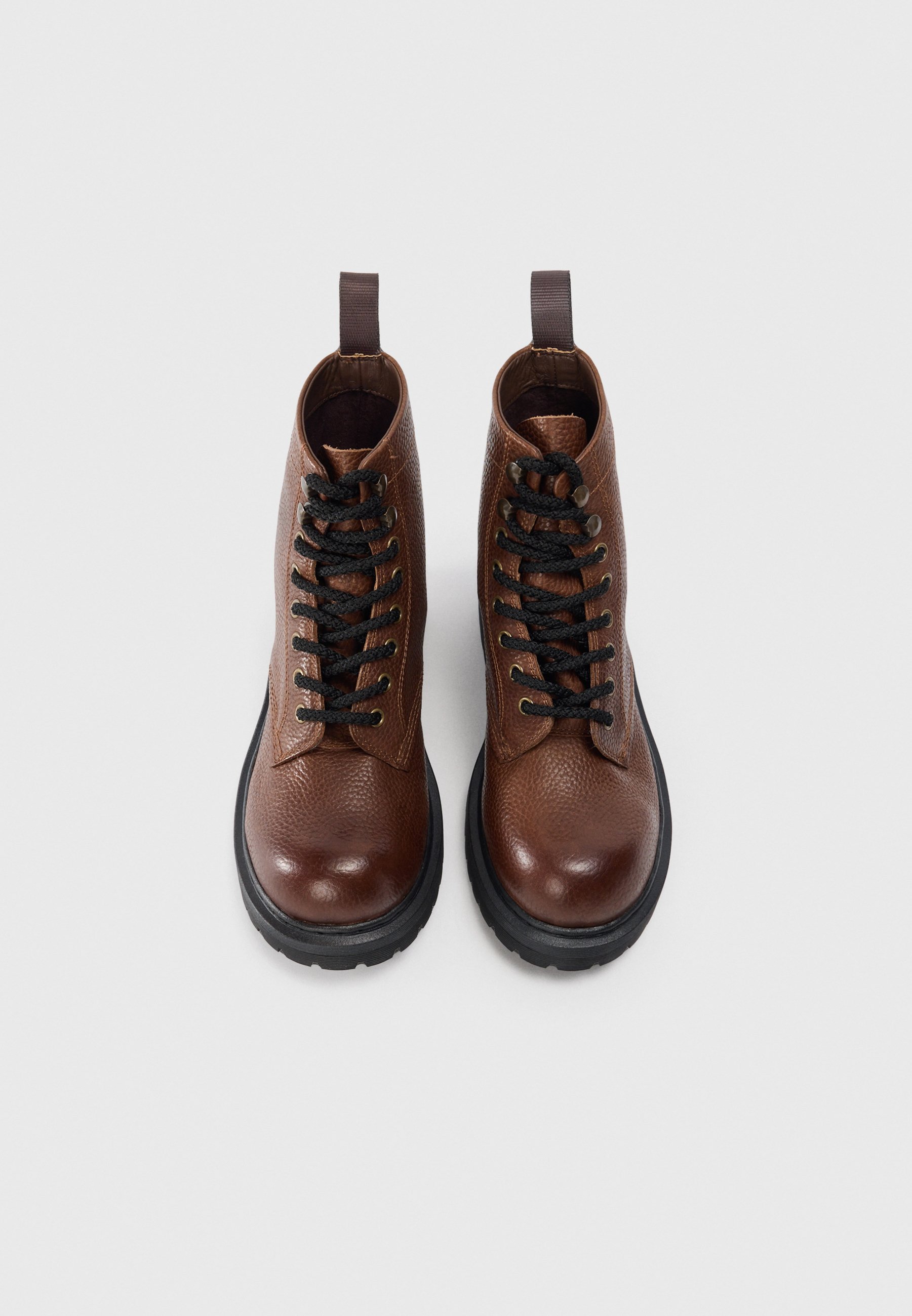 ALDO DOUBLEZERO - Stivaletti stringati - marrone scuro