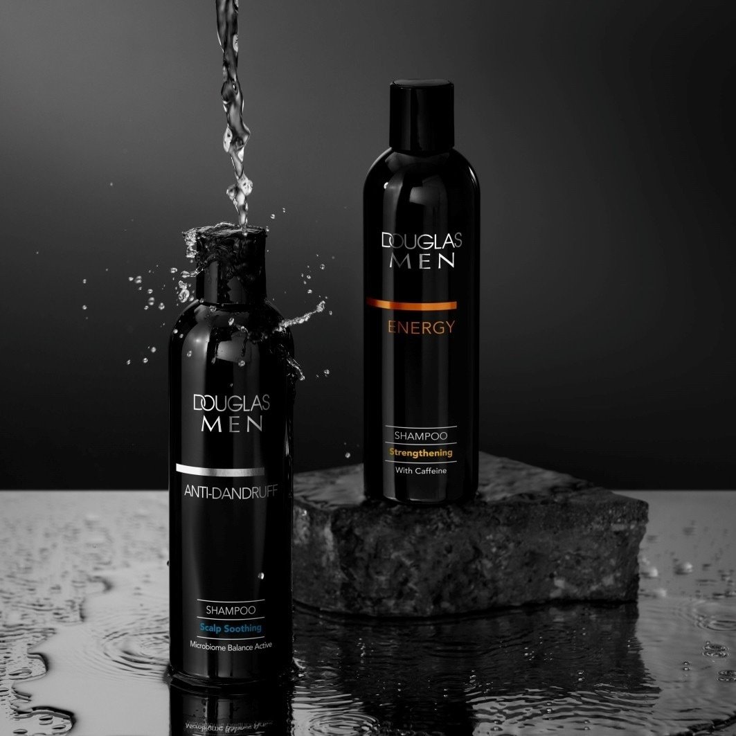 Šampón Douglas Collection pre mužov, šampón proti lupinám na upokojenie pokožky hlavy – 250 ml