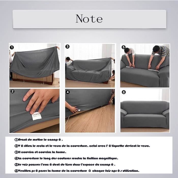 Funda individual para sofá, funda elástica y cómoda con reposabrazos, funda para sofá para perros y gatos - Negra