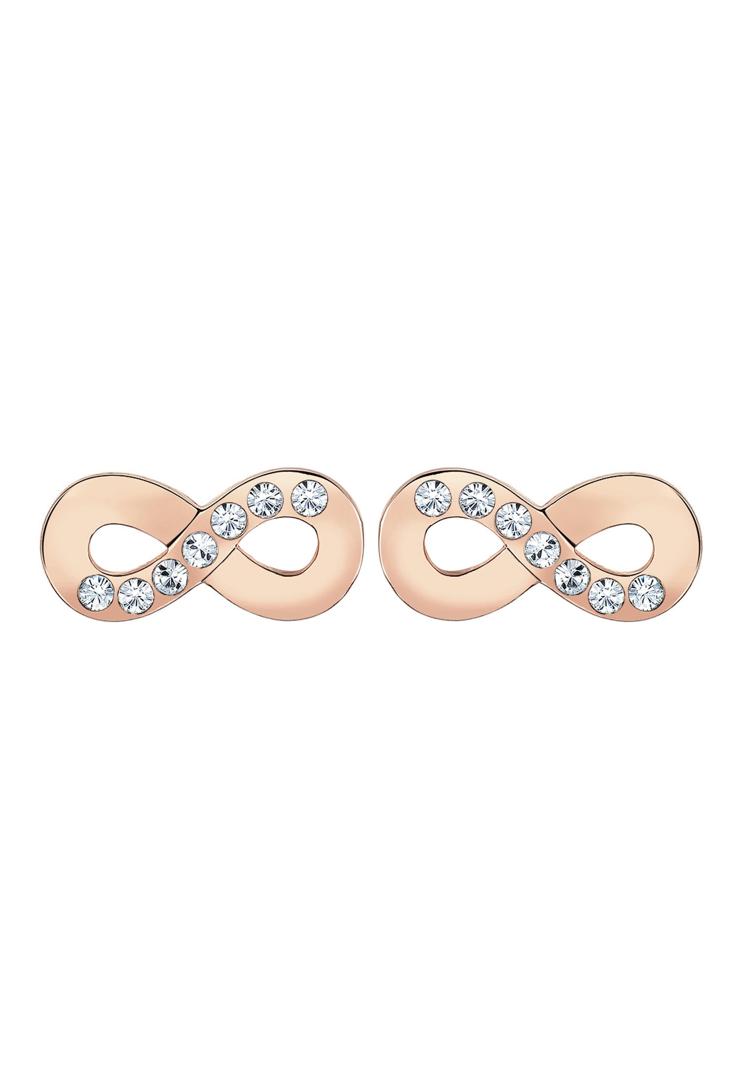 Elli Femmes Infini Motif simple avec cristaux en argent sterling 925