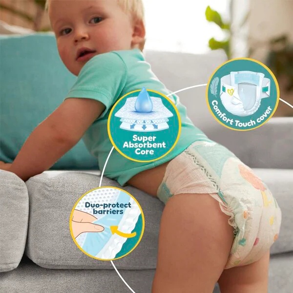 Plenice Pampers Baby-Dry velikost 8 (17+ kg), 38 kosov