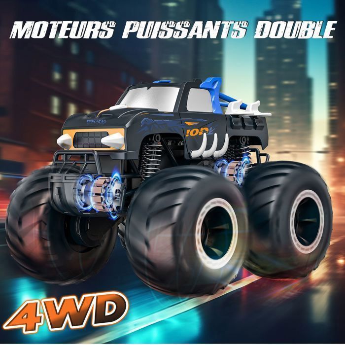 Terrain Télécommandée 1:16 Échelle RC Buggy - Batteries 28 Minutes - Voiture de Course Crawler Truck 4WD