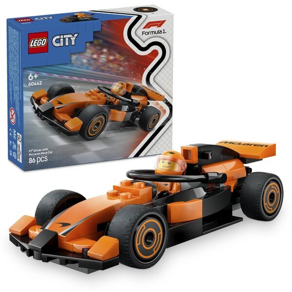 LEGO City 60442 Vozač F1 s trkaćim automobilom McLaren